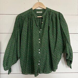 Doen O' Keeffe Top - Green Martha's Garden Size S
